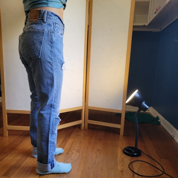 Levi's 505 C distressed jeans 33 x 32 - Picture 5 of 5